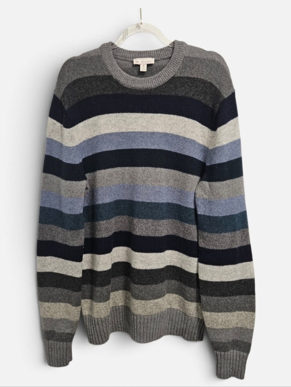 Vintage Gap Lambswool Striped Dad Crewneck Sweater Men's Medium